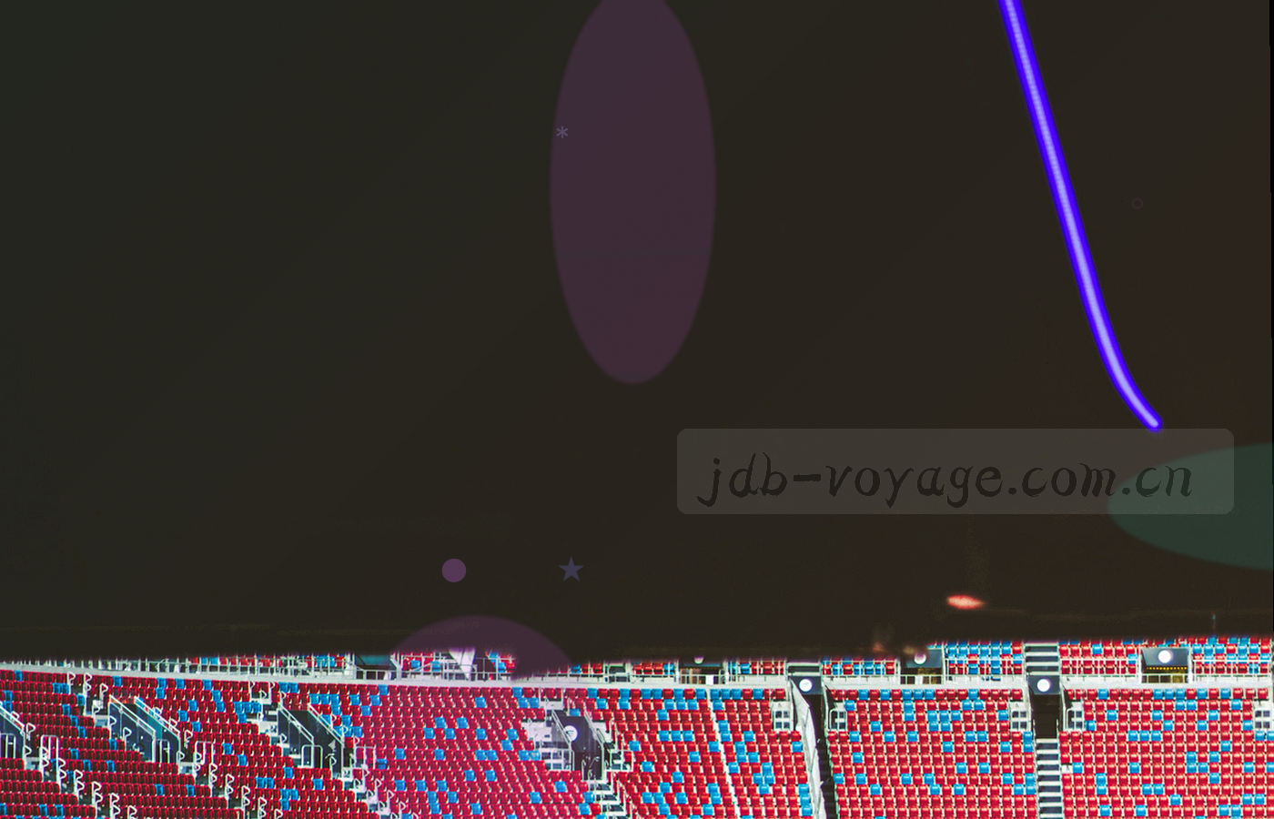 抽象航线图，两座城市的坐标点由弧线连接，弧线上方浮动数字标签